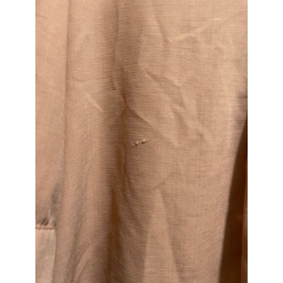 Hyfve Size Small Terracotta Brown Long Sleeve Collared Blouse - Picture 6 of 7